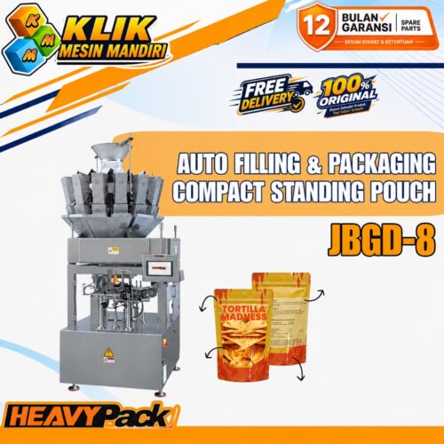 Mesin Pengemas Otomatis Packaging Granular Mini Rotary JBGD8-180S