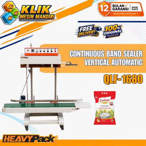 Mesin Continuous Band Sealer Jumbo QLF-1680 Heavypack