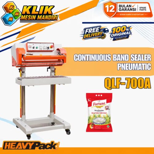 Mesin Pengemas Seal Manual Untuk Ukuran Karung 60 Kg Seperti Beras / tepung / kacang QLF-700A Heavypack