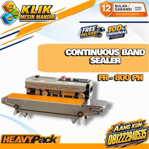 Mesin Continuous Band Sealer FR-800PH Paint Horizontal